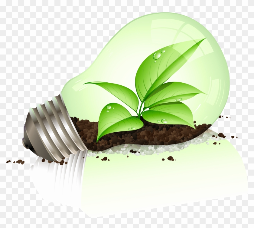 Green Lightbulb Source - Perfect Background For Powerpoint Clipart #3936306