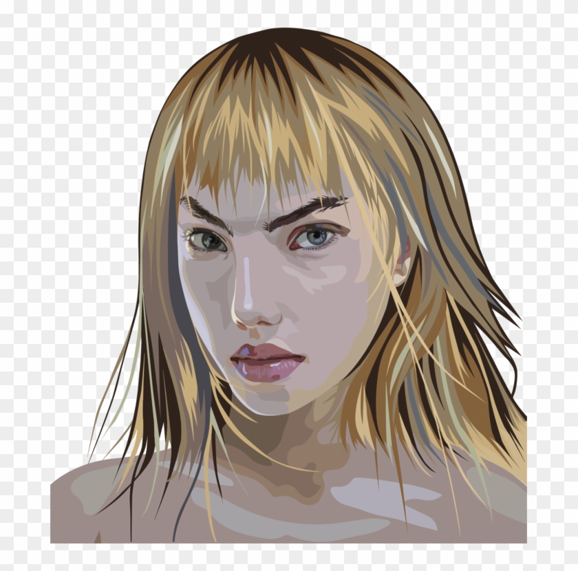 Blond Hair Coloring Portrait Computer Icons - Girl Clipart #3936360