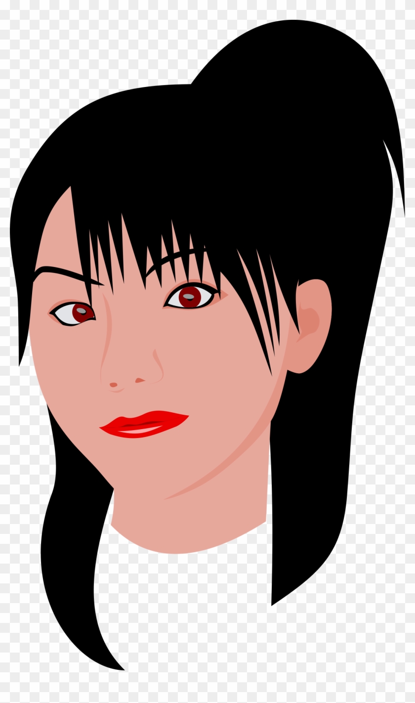 Clipart - Japanese Exotic Face - Png Download