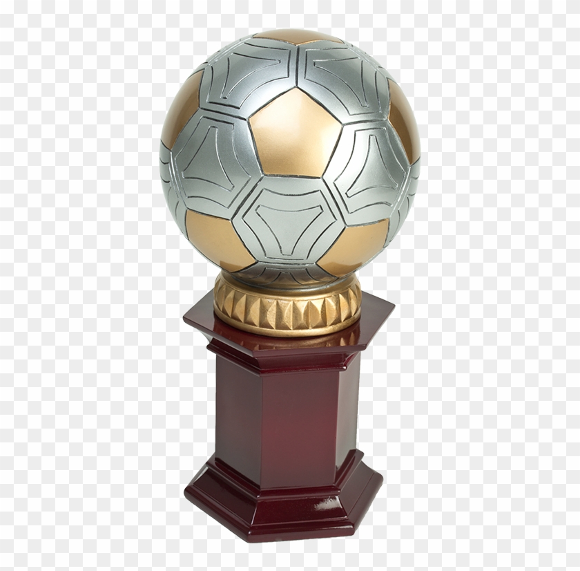 Sport Ball On Rosewood Base Trophy For Soccer Events - Trophy Clipart