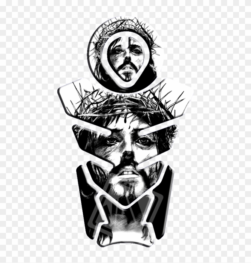 Adesivo Protetor De Tanque E Bocal Jesus Cristo Resinado - Honda Cbf250 Clipart #3936911