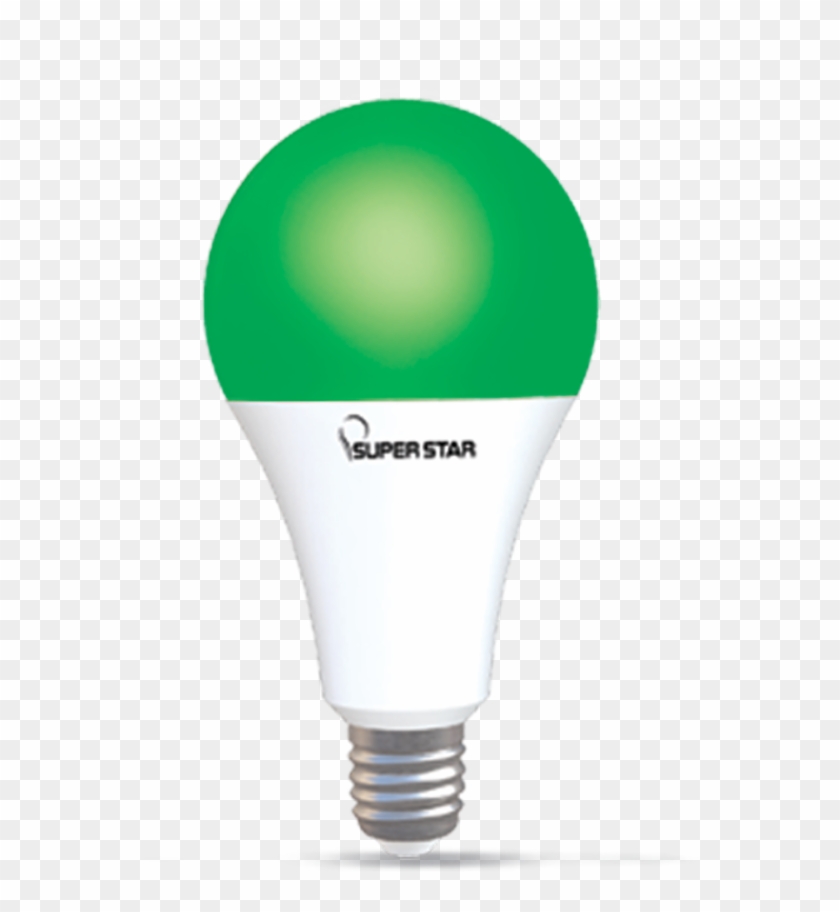 Ac Color Led 9w Green E27 - Incandescent Light Bulb Clipart #3936983