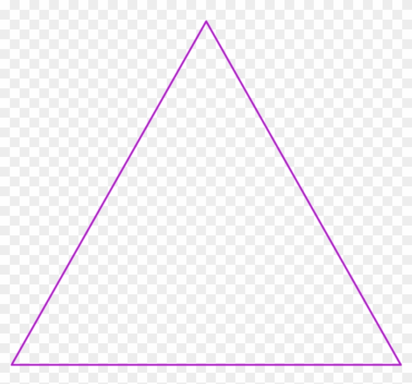 #edits #shapes #triangle #purple #sticker - Triangle Clipart