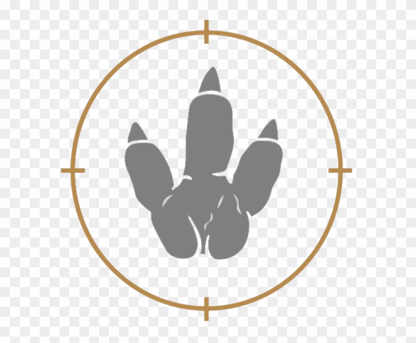 Stencil Dinosaur Foot Png Clipart #3937585