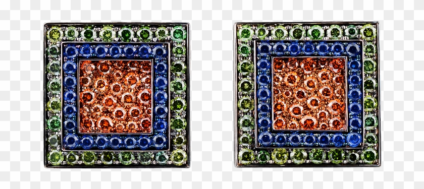 High Jewellery Earrings Orange Sun Kaleidoscope Qx2 - Art Clipart #3937796