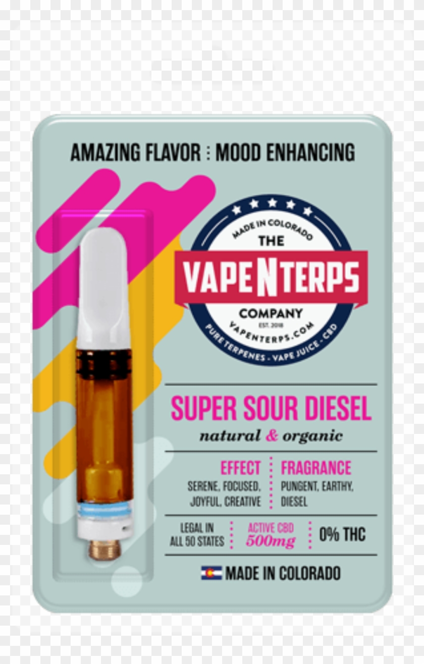 500mg Super Sour Diesel Cbd Vape Cartridge By Vapenterps - Alaskan Thunder Fuck Cart Clipart