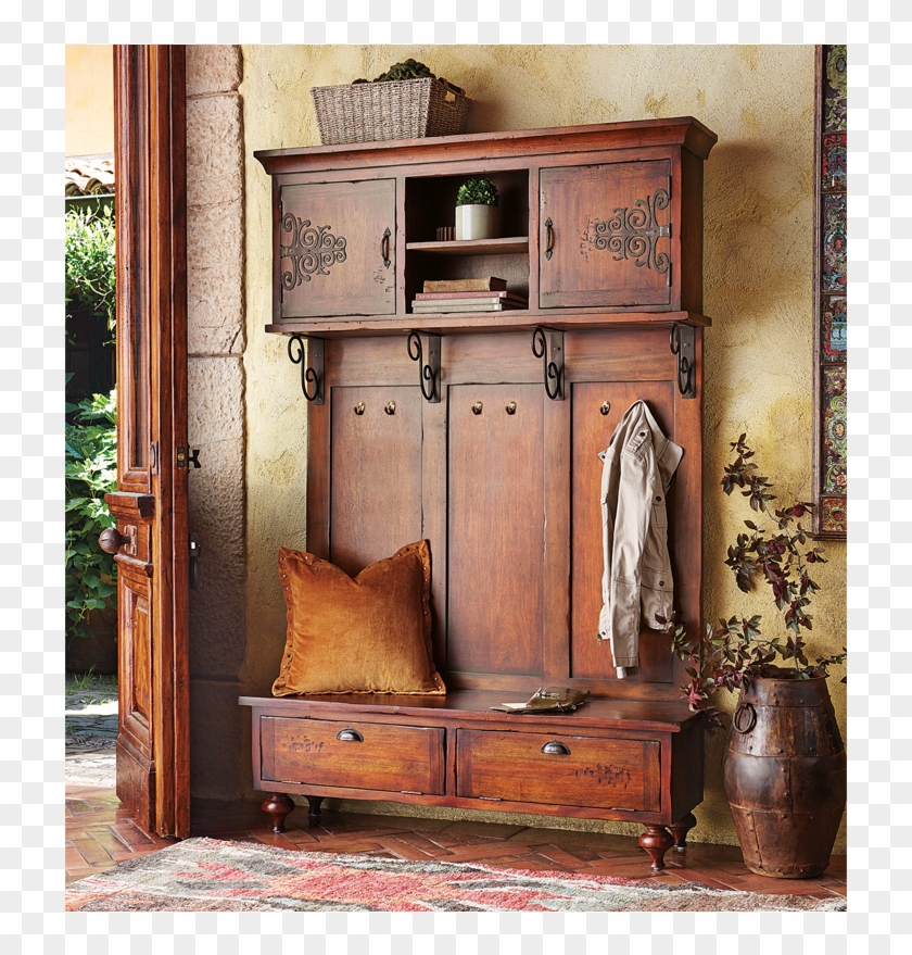 Wooden Bench Or Entryway Hall Tree Httpburgerjointdc - Entry Hall Tree Antique Clipart