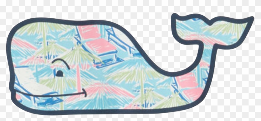 Vineyard Vines Leafy Whale - Vineyard Vines Easter Whale Clipart
