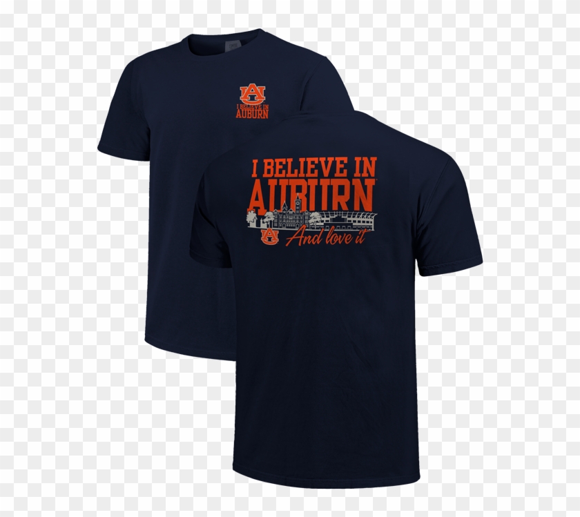 Auburn Tigers Comfort Colors "i Believe In Auburn" - Manchester United Fc Clipart
