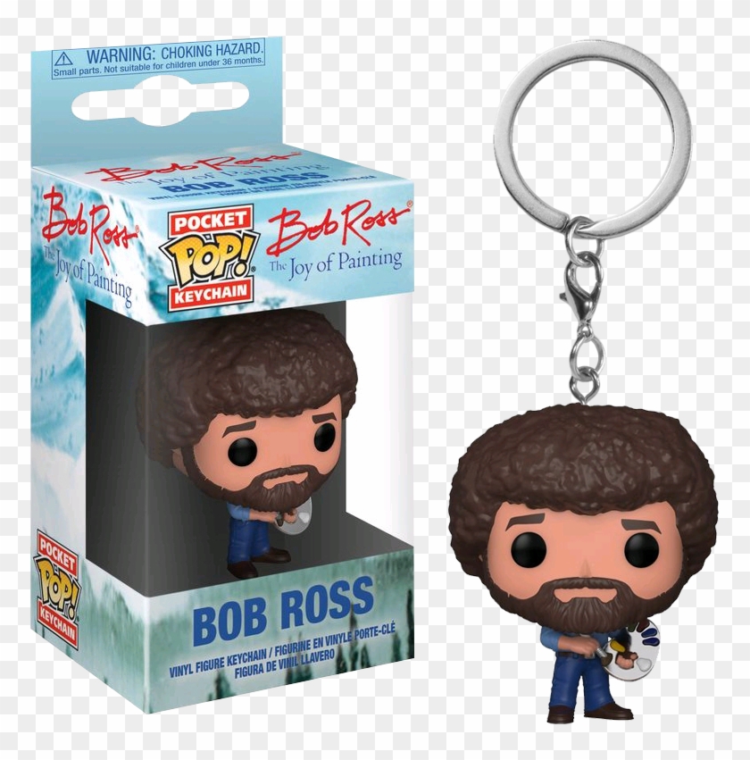 The - Bob Ross Funko Pop Keychain Clipart
