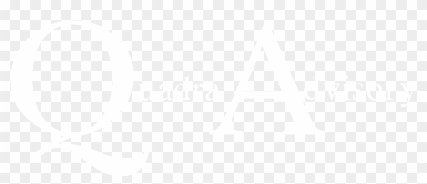Quadra Advisory Logo Black And White - Capital One Logo White Png Clipart #3939500