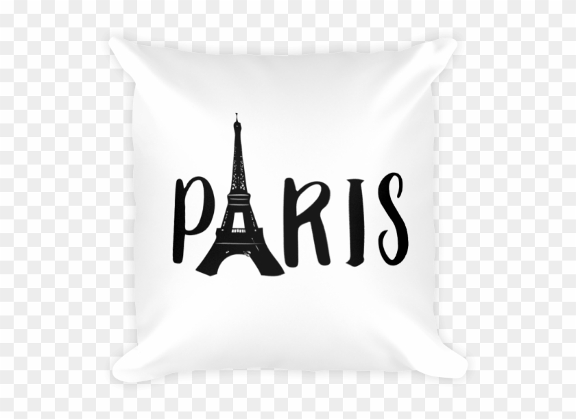 Paris Eiffel Tower Decor Pillow - Throw Pillow Clipart #3939558