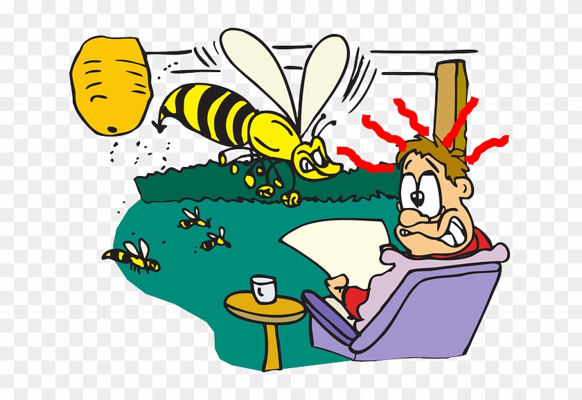 Bees Wasps Or Hornets - Cartoon Clipart #3939873