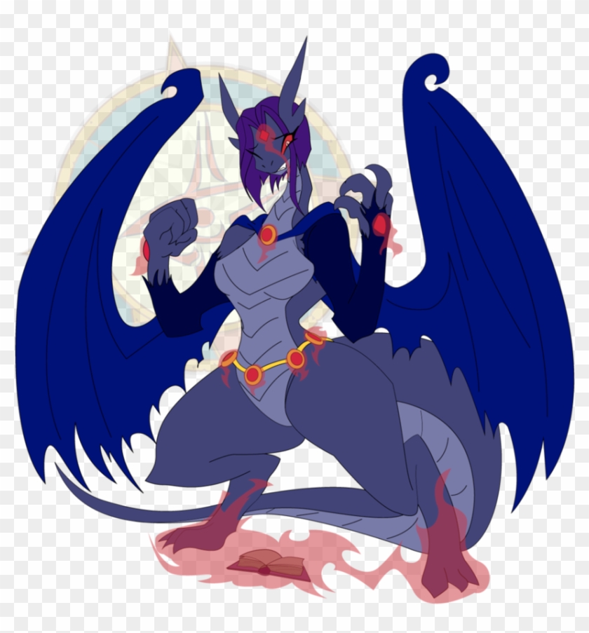 Raven Starfire Dragon Maleficent Teen Titans - Teen Titans Raven Dragon Clipart