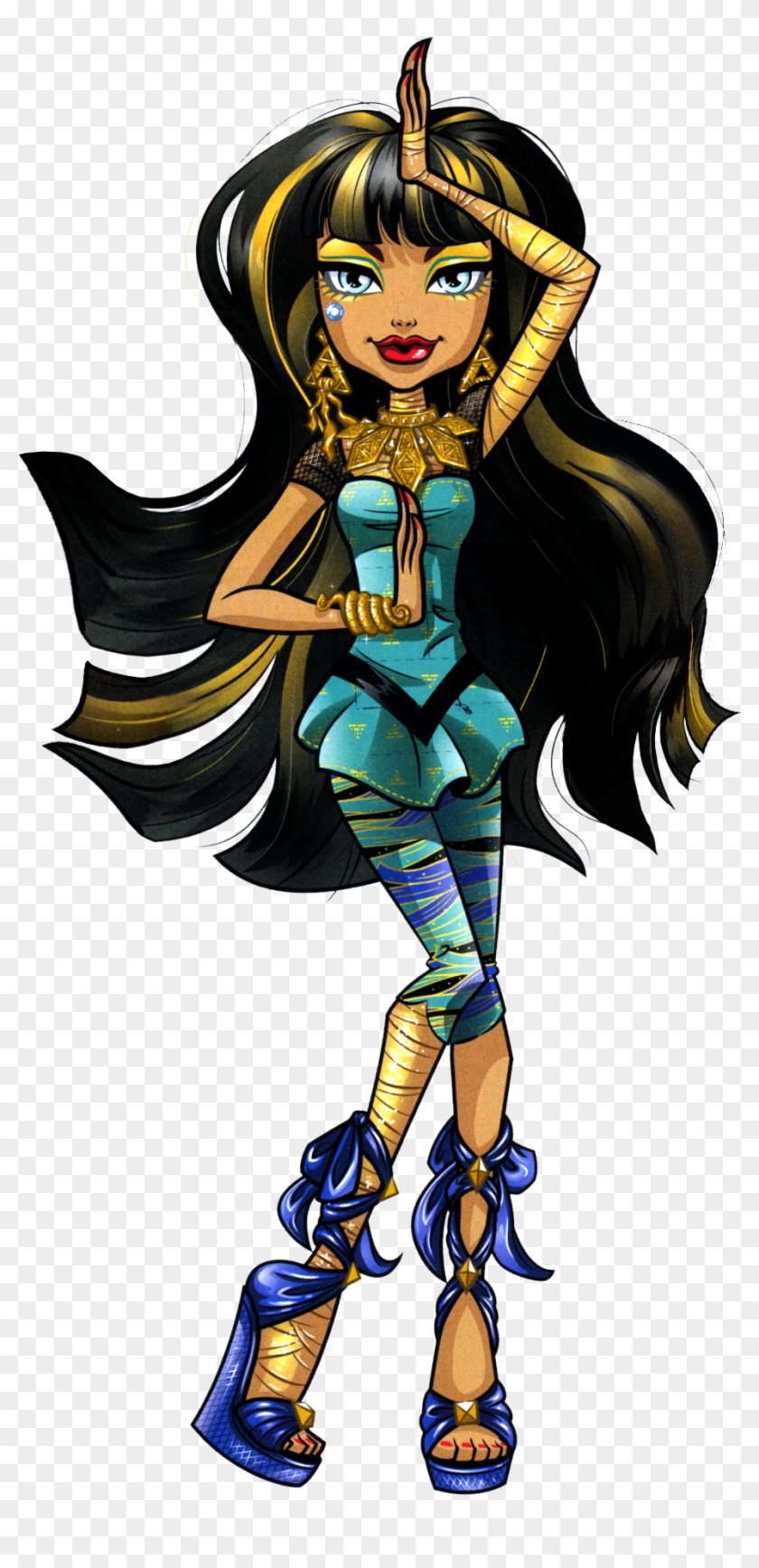 Cleo De Nile Is The Daughter Of The Mummy - Monster High Dead Tired Dolls Cleo Clipart #3940428