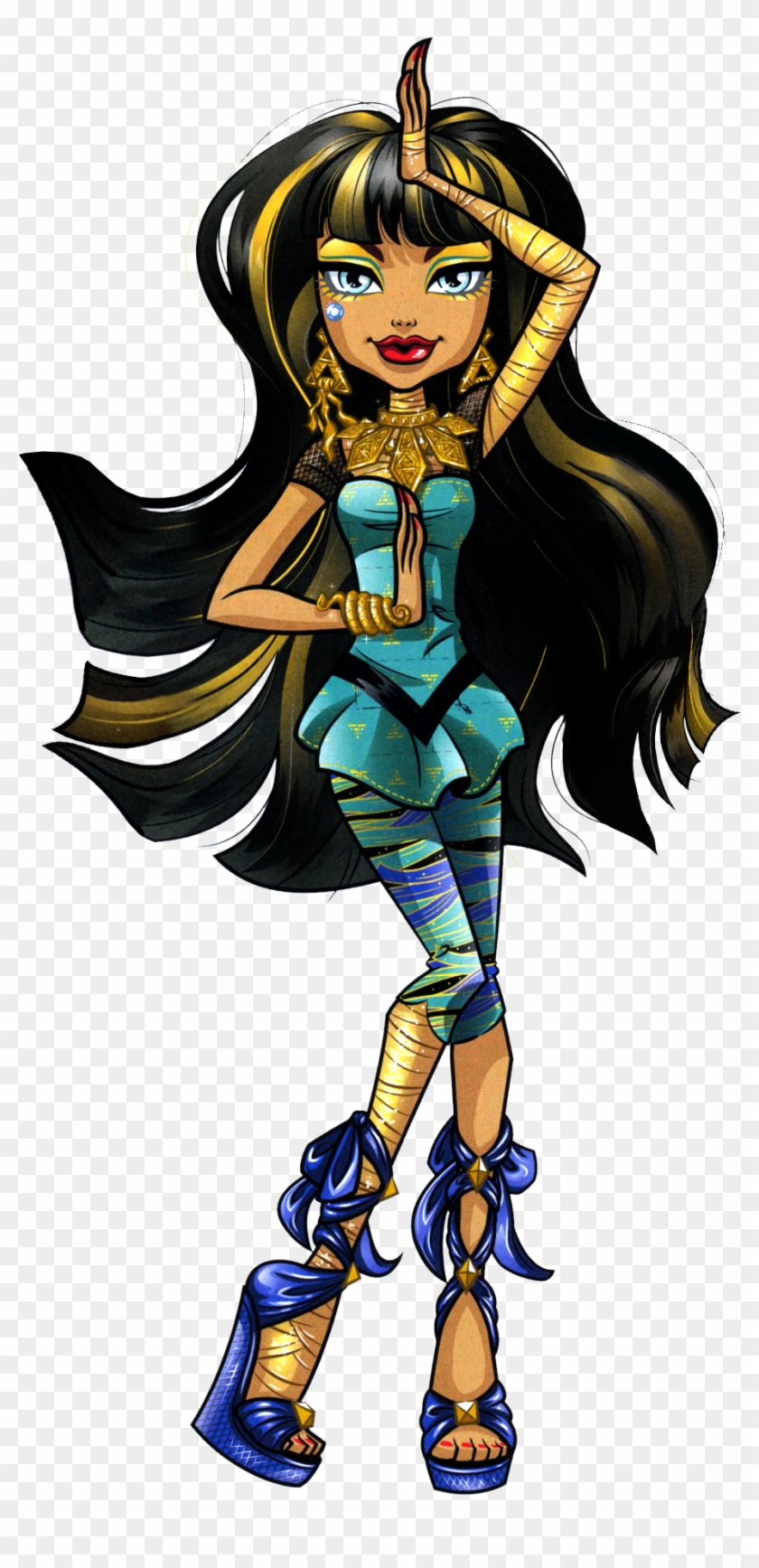 Cleo De Nile Is The Daughter Of The Mummy - Monster High Dead Tired Dolls Cleo Clipart