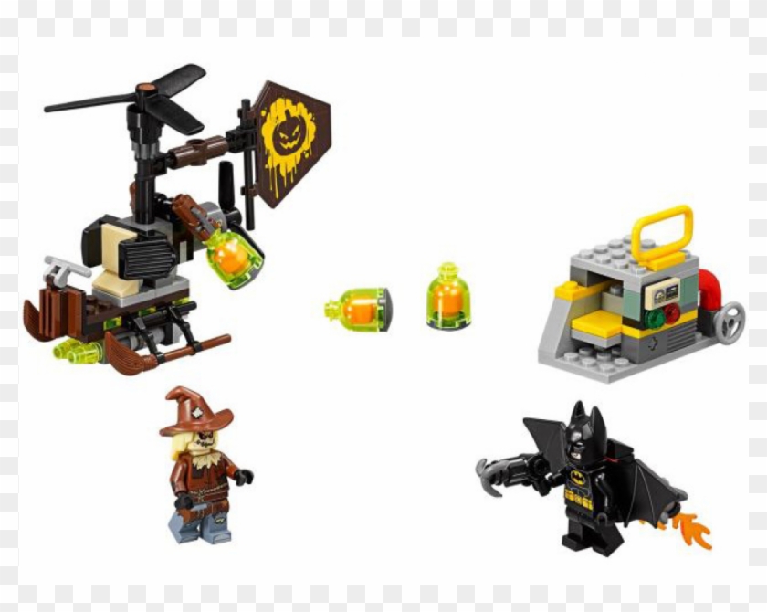 Lego Scarecrow Fearful Face Off Clipart