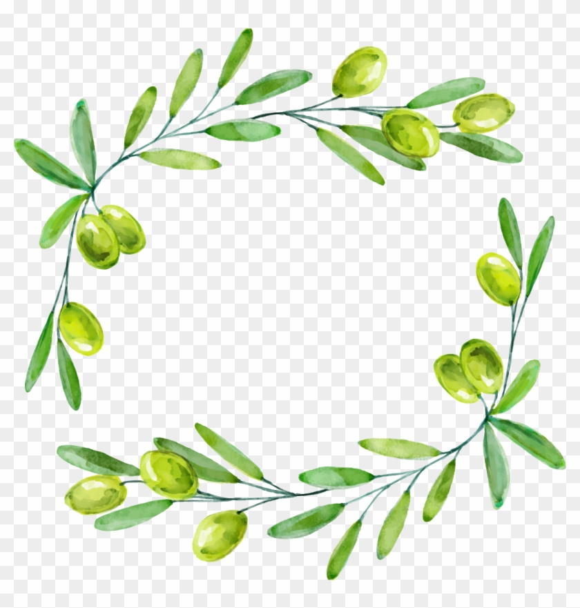 Branch Euclidean Vector - Decorative Leaf Border Png Clipart #3941629