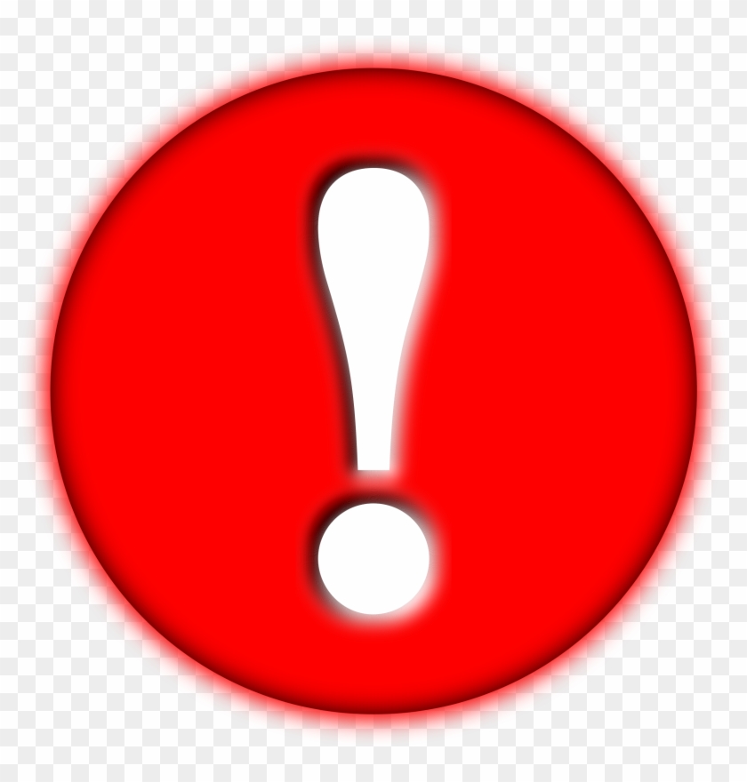 Circle Twitter Icon Transparent Png - Red Exclamation Mark Gif Clipart
