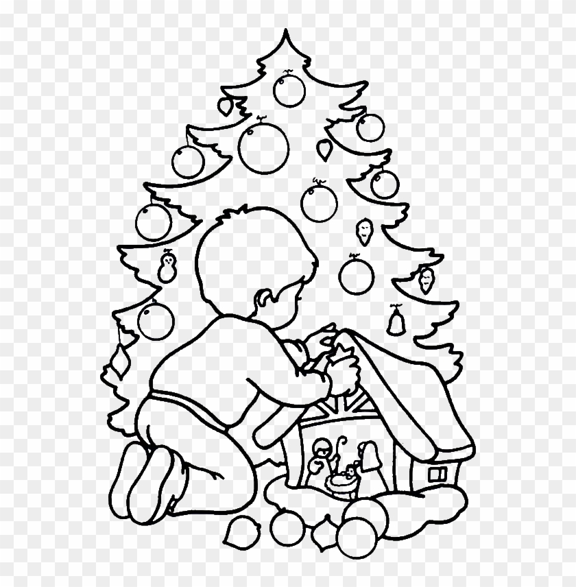 Christmas Day To Color Clipart