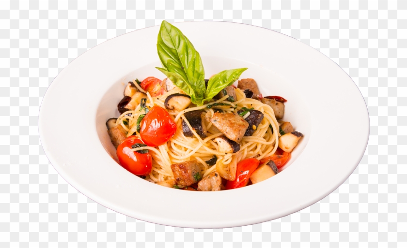 Juicy Italian Sausages And Shiitake Mushrooms Stir - Fettuccine Clipart #3942365
