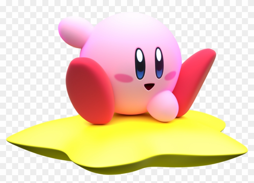 A Classic Kirby Video Trifecta - Kirby Riding Warp Star Clipart #3942392