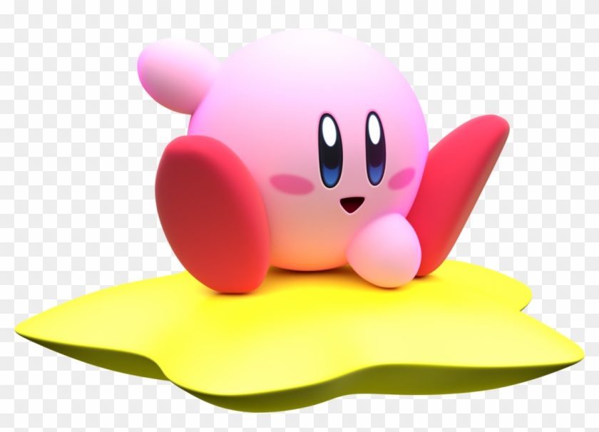 A Classic Kirby Video Trifecta - Kirby Riding Warp Star Clipart