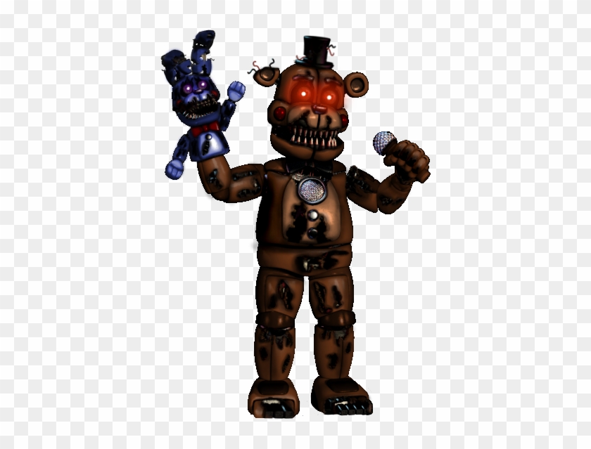 Nightmare Freddy - Funtime Classic Toy Freddy Clipart #3942826