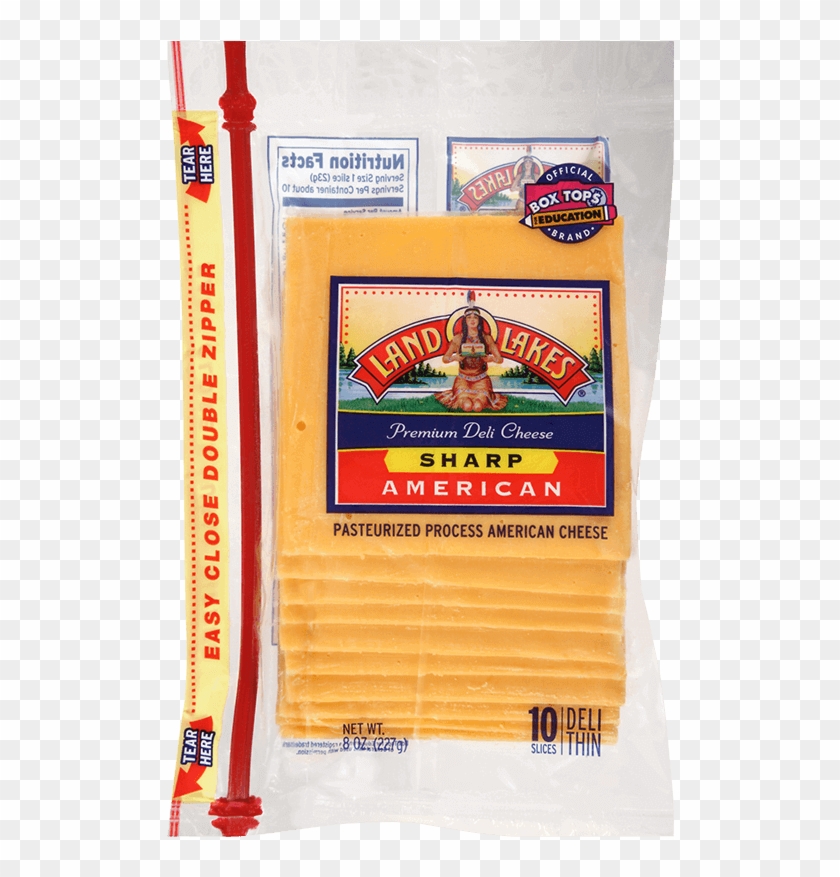 Land O Lakes Yellow American Cheese Deli Sliced 72 - Land O Lakes White American Cheese Clipart