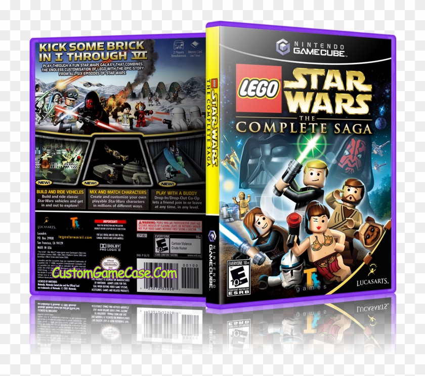 Lego Star Wars The Complete Saga Front Cover - Nintendo Wii Lego Star Wars Clipart