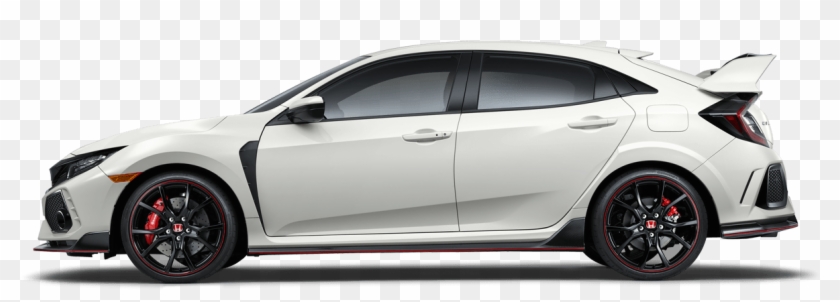 2017 Honda Civic Type R Side Profile - Honda Civic Type R White 2019 Clipart #3943370