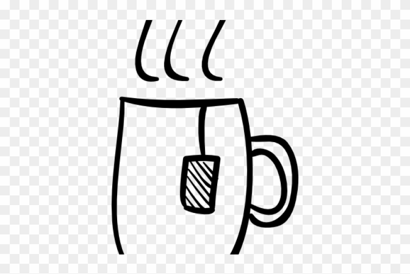 Drawn Teacup Outline - Tea Cup Outline Png Clipart