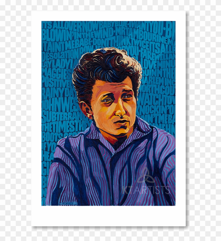 Bob Dylan Portrait Fine Art Print - Visual Arts Clipart