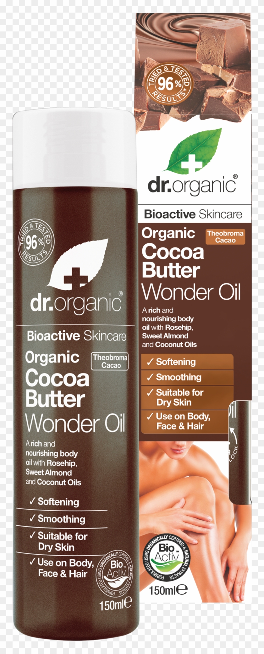Organic Cocoa Butter Wonder Oil - Dr Organic Clipart #3944439