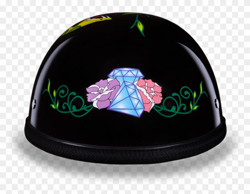 Eagle Style With Diamond Sugar Skull Novelty Motorcycle - Fictional Character Clipart