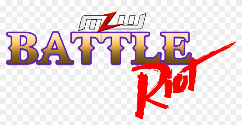 Mlw Battle Riot Logo Clipart #3944775