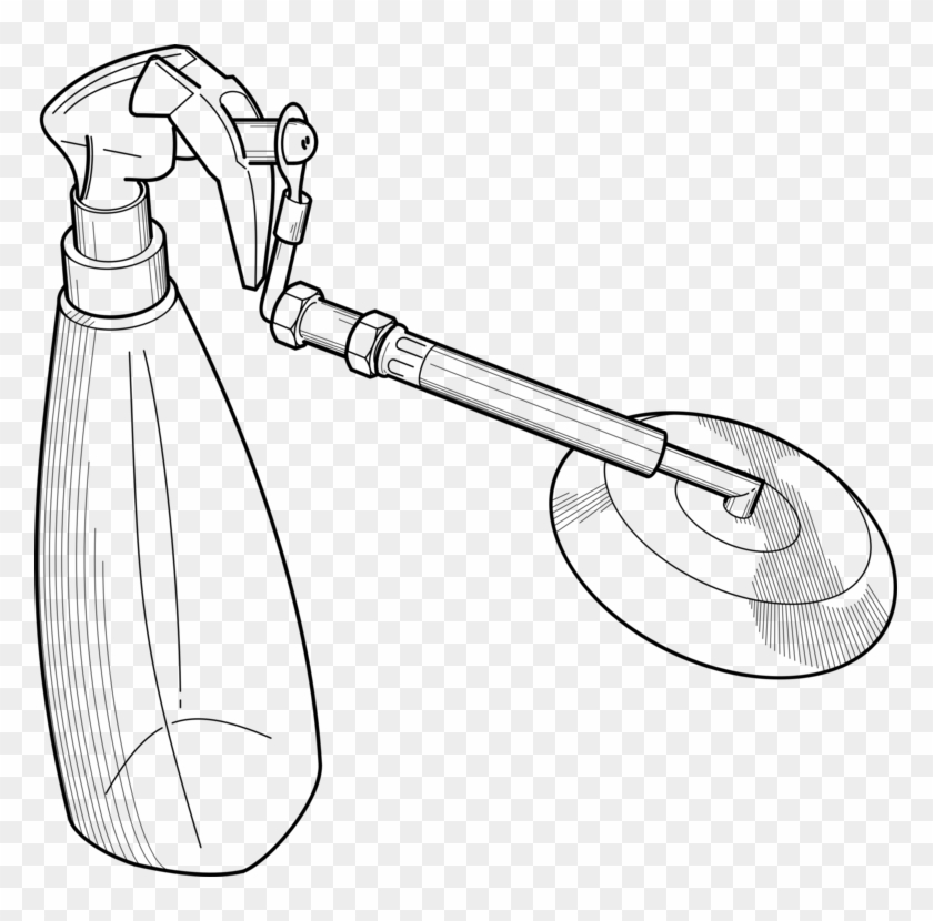 Spray Bottle Aerosol Spray Spray Painting - Spray Bottle Clip Art - Png Download