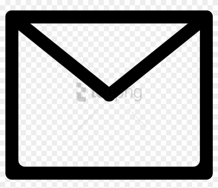 Free Png Email Envelope Back Outline Svg Icon Free- - Email Icon Outline White Png Clipart #3946462