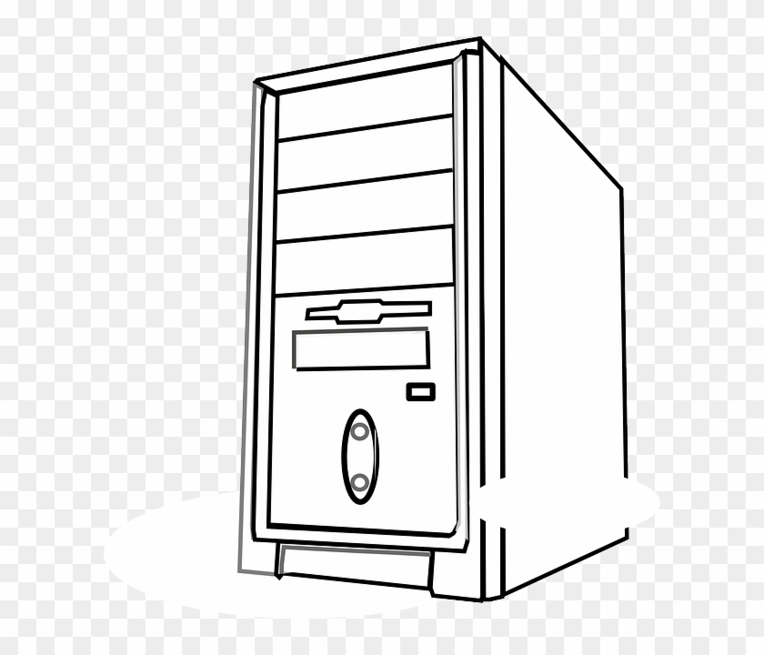 Computer Tower Graphic Clipart