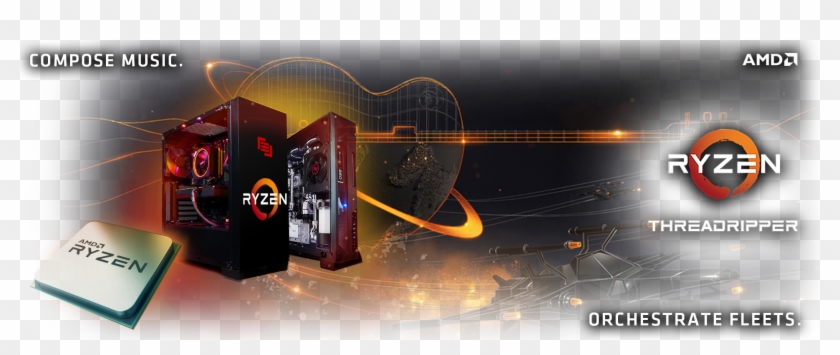 Amd Ryzen Pc - Ryzen Png Clipart #3946548