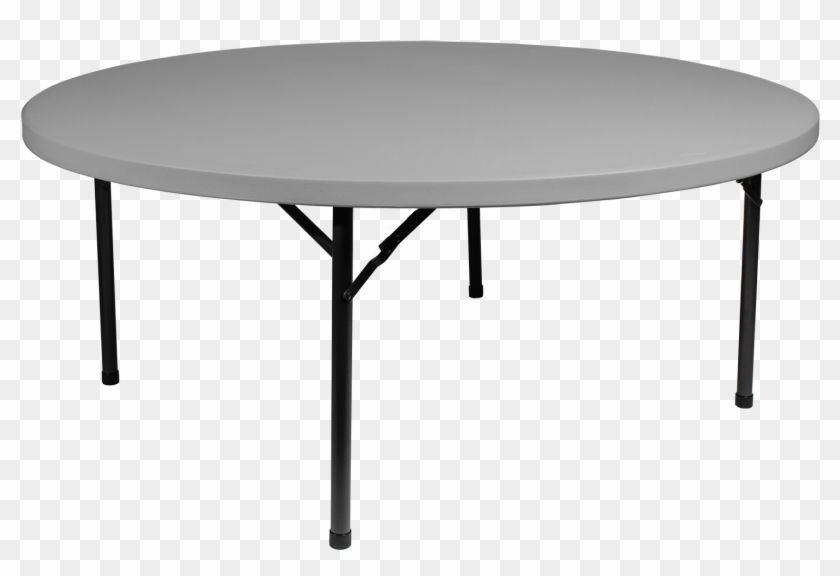 72 Round Plastic Folding Table Goldcheer Pertaining - Table Clipart