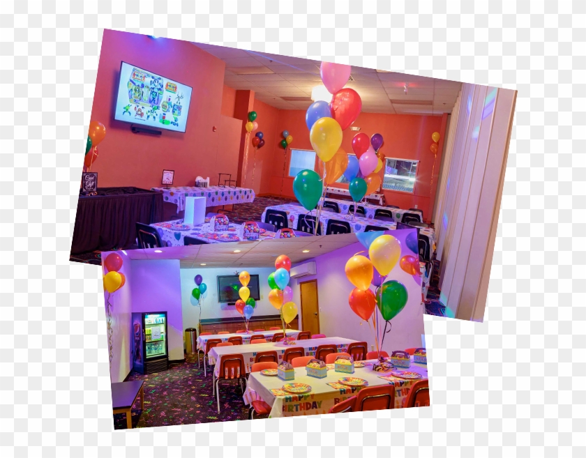 Party Rooms At The Funplex - Interior Design Clipart #3946654
