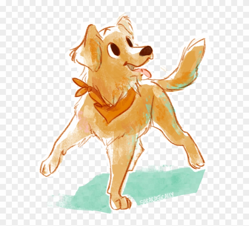 Golden Retriever Drawing Clipart #3946854