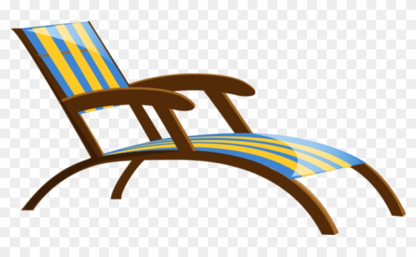 Beach Chair Transparent Background - Beach Bed Clipart Png