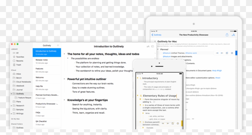 Powerful Outlining App For Mac, Iphone And Ipad - Outline App Mac Clipart