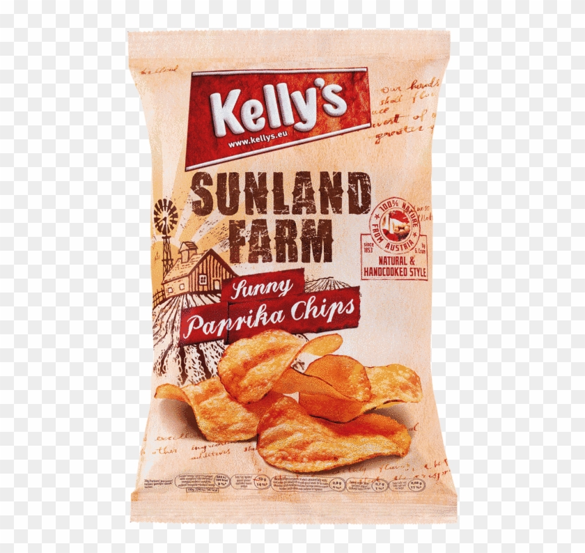 Verpackung Von Kelly's Sunland Farm Chips Sunny Paprika - Kellys Sunland Farm Clipart #3947192