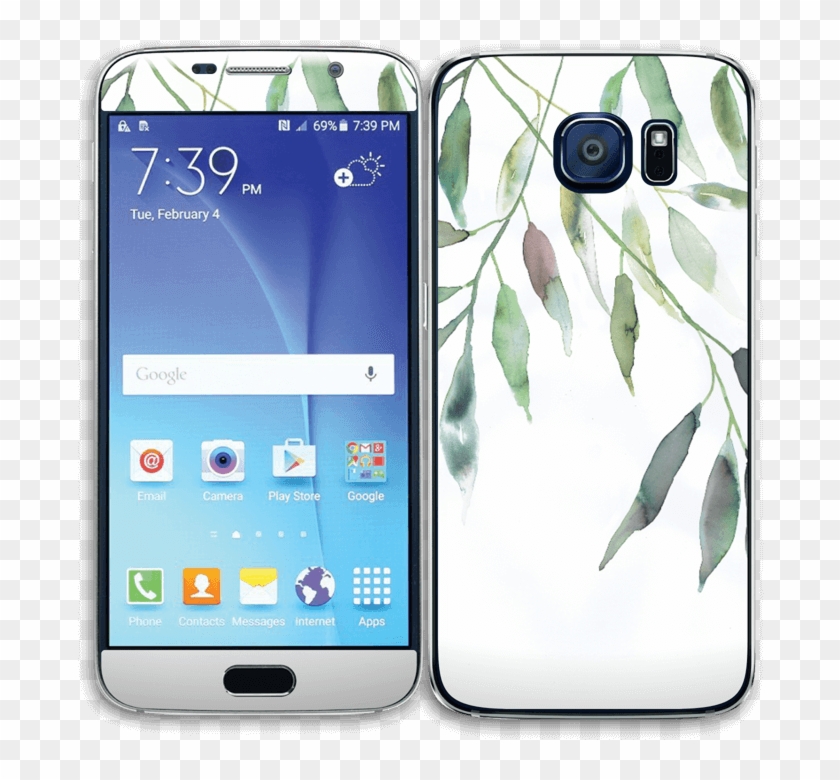 Olive Leaves - Samsung S6 G920a Unlocked Black Amazon Clipart