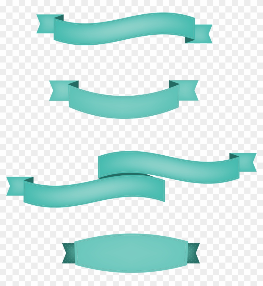 Banners Png Images - Turquoise Banners Png Clipart #3947969