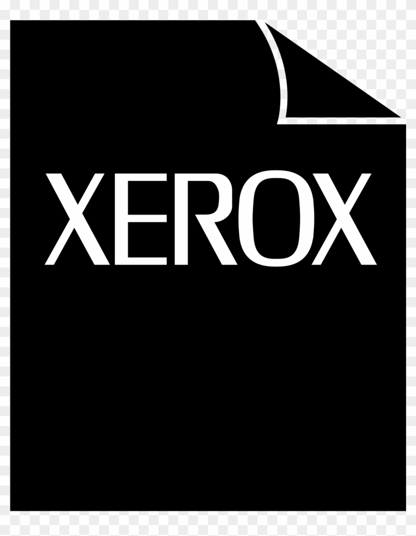 Xerox Logo Png Transparent - Xerox Logo Black Clipart