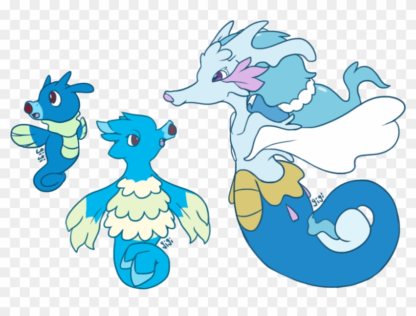 Kingdra - Cartoon Clipart #3948515